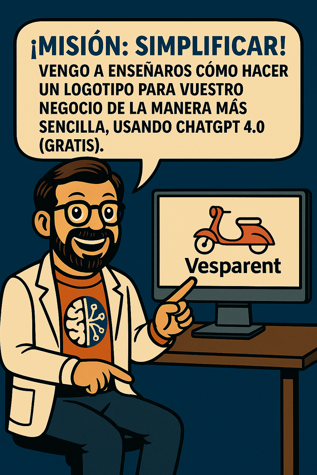 Crea logotipo con inteligencia artificial usando Chatgpt 4.o