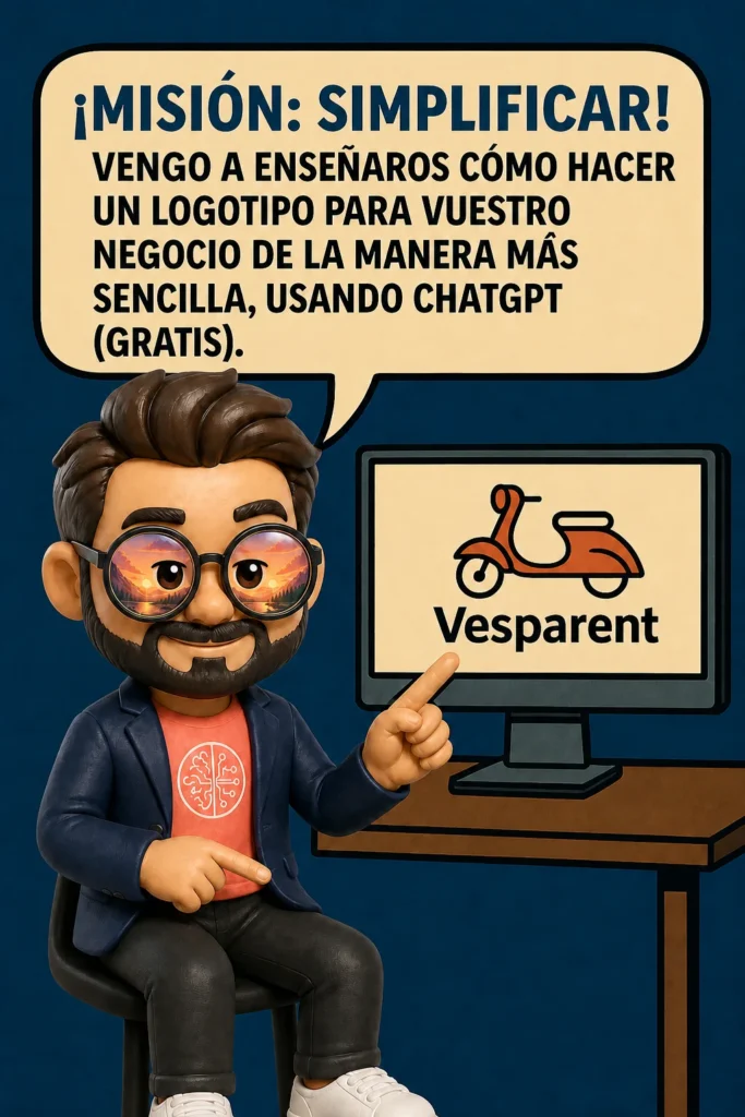 Logotipo creado con inteligencia artificial en ChatGPT