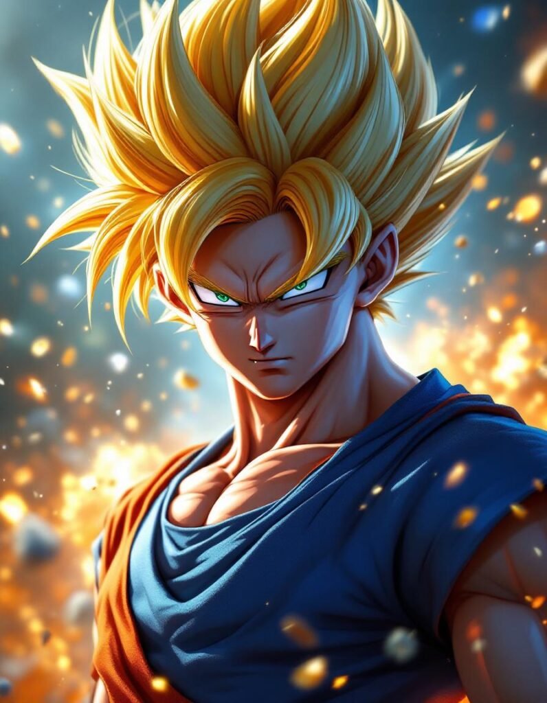 Prompt poster estilo Dragon Ball Z