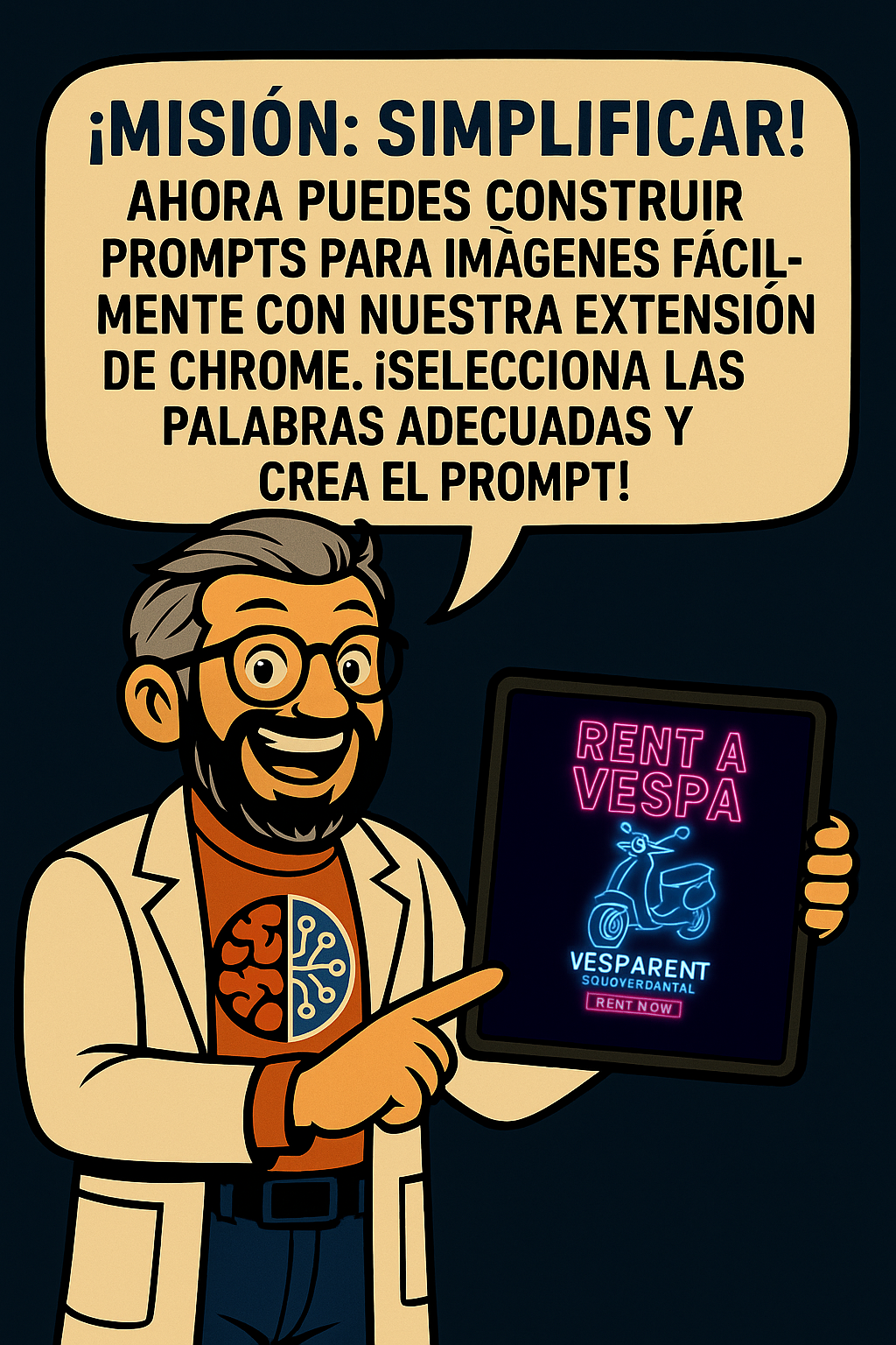 Extension para Chrome de creación de Prompts para ChatGPT, Claude, Gemini, Copilot