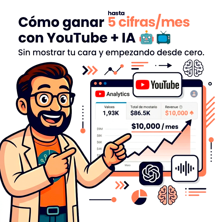 Cómo ganar dinero con YouTube​ creando videos con IA desde cero