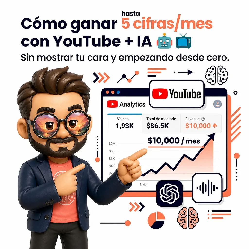 Cómo ganar dinero con YouTube creando videos con IA desde cero.