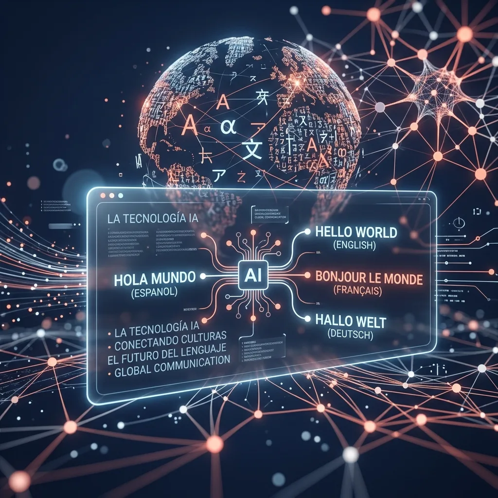 Mejor IA para traducir textos en 2026 - concepto de traduccion con inteligencia artificial