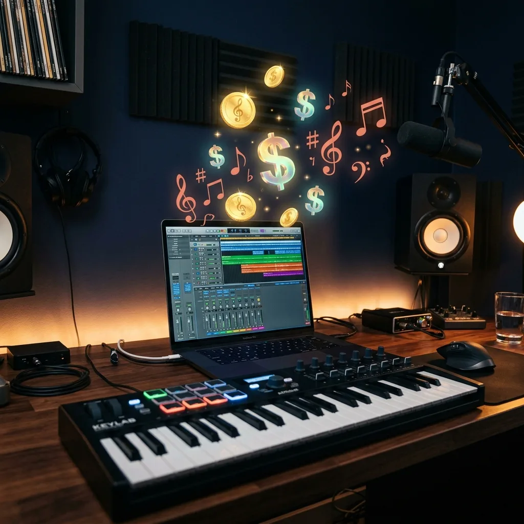 como ganar dinero haciendo musica con ia editando y mezclando en un daw profesional
