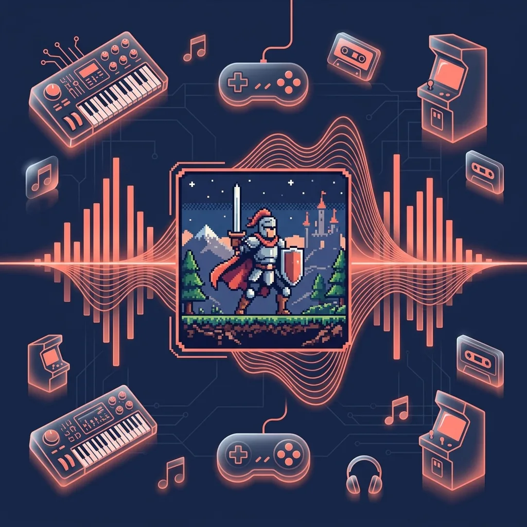 crear melodias y efectos de sonido de videojuegos con ia de stock