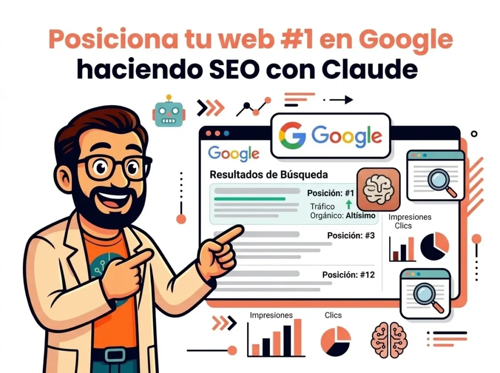 Cómo hacer SEO con Claude y posicionar tu web en el #1 de Google (paso a paso + prompts).