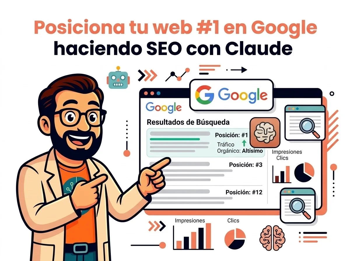 Cómo hacer SEO con Claude y posicionar tu web en el #1 de Google (paso a paso + prompts)
