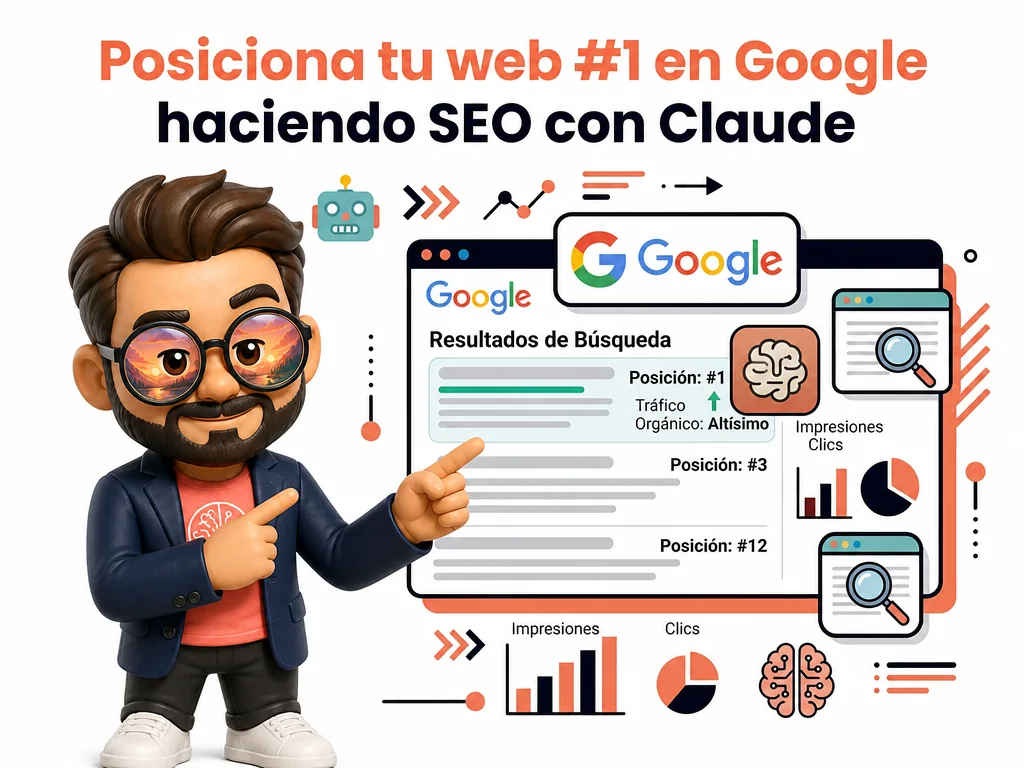 Cómo hacer SEO con Claude y posicionar tu web en el #1 de Google (paso a paso + prompts).