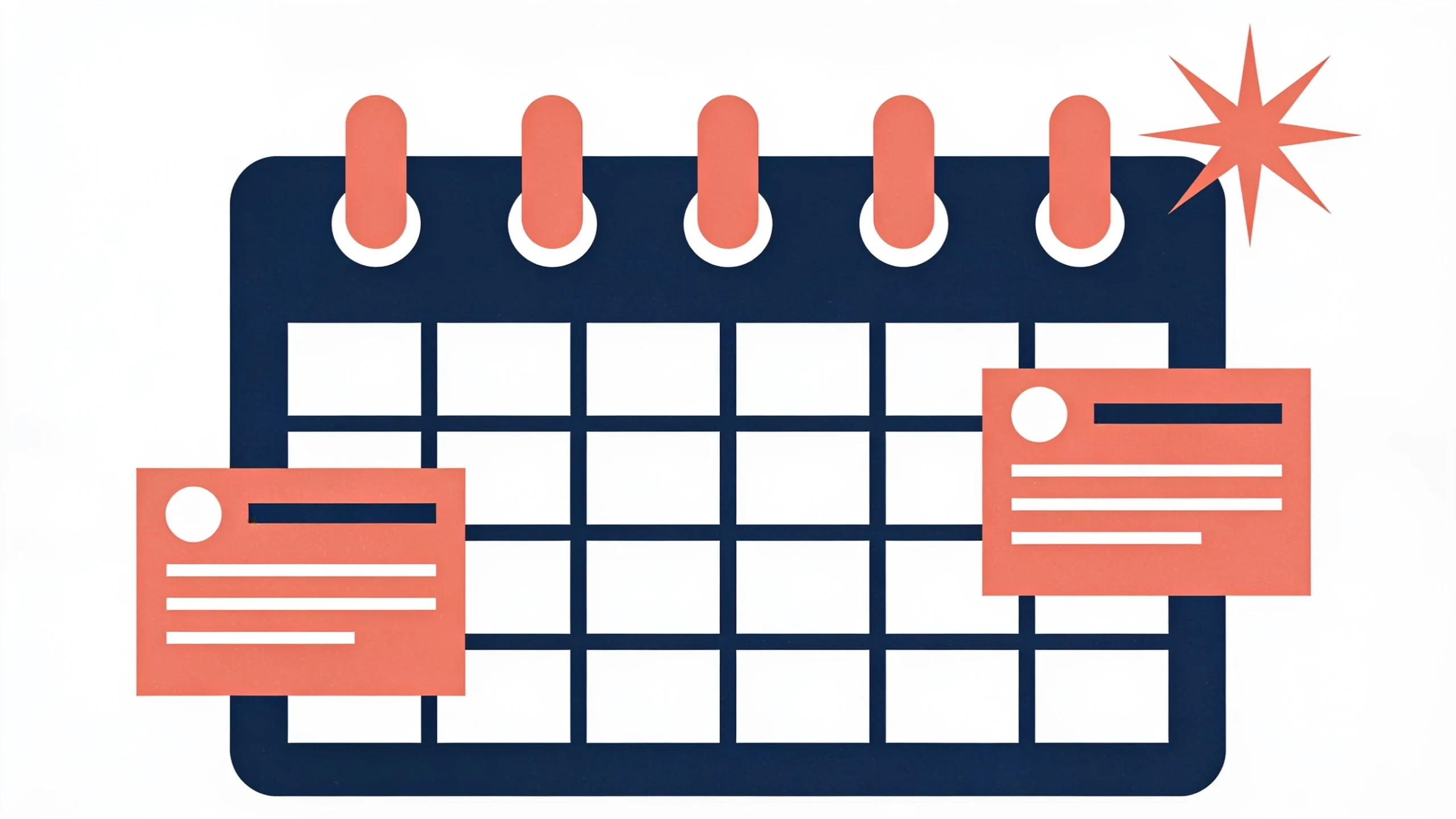 Calendario con publicaciones programadas automaticamente para la ficha de Google