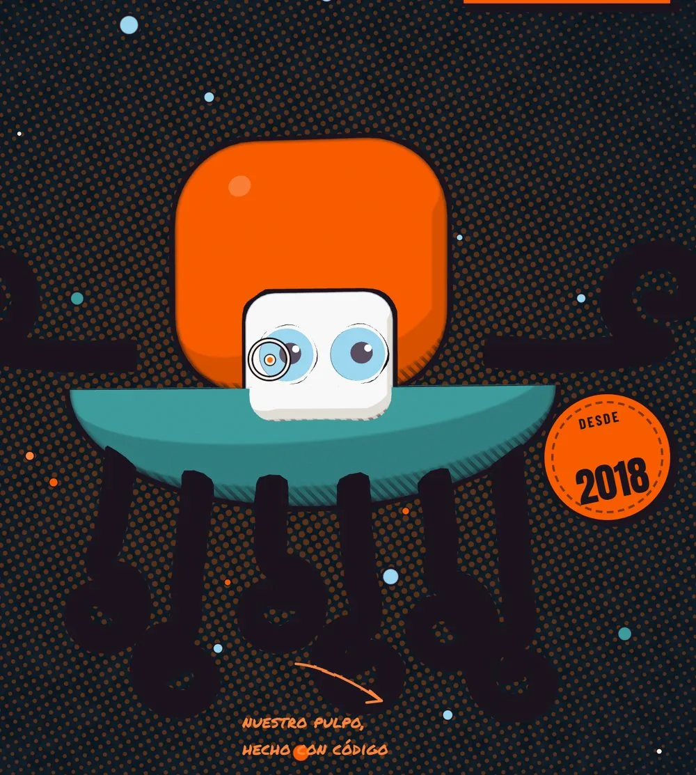 Personaje 3D hecho con código para una landing page creada con IA