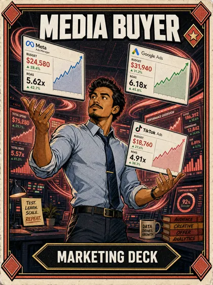 Carta Media Buyer, del Mazo Marketing de Invokard