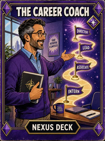 Carta El Coach de Carrera, del Mazo Nexus de Invokard
