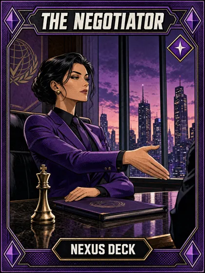 Carta El Negociador, del Mazo Nexus de Invokard